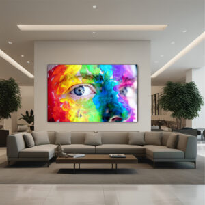 Eyes On You Canvas painting with frame Big Size Wall Art for living room,Bedroom,Drawing room,Hotels