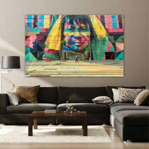 Abstract Colourfull Canvas painting with frame Big Size Wall Art for living room,Bedroom,Drawing room,Hotels