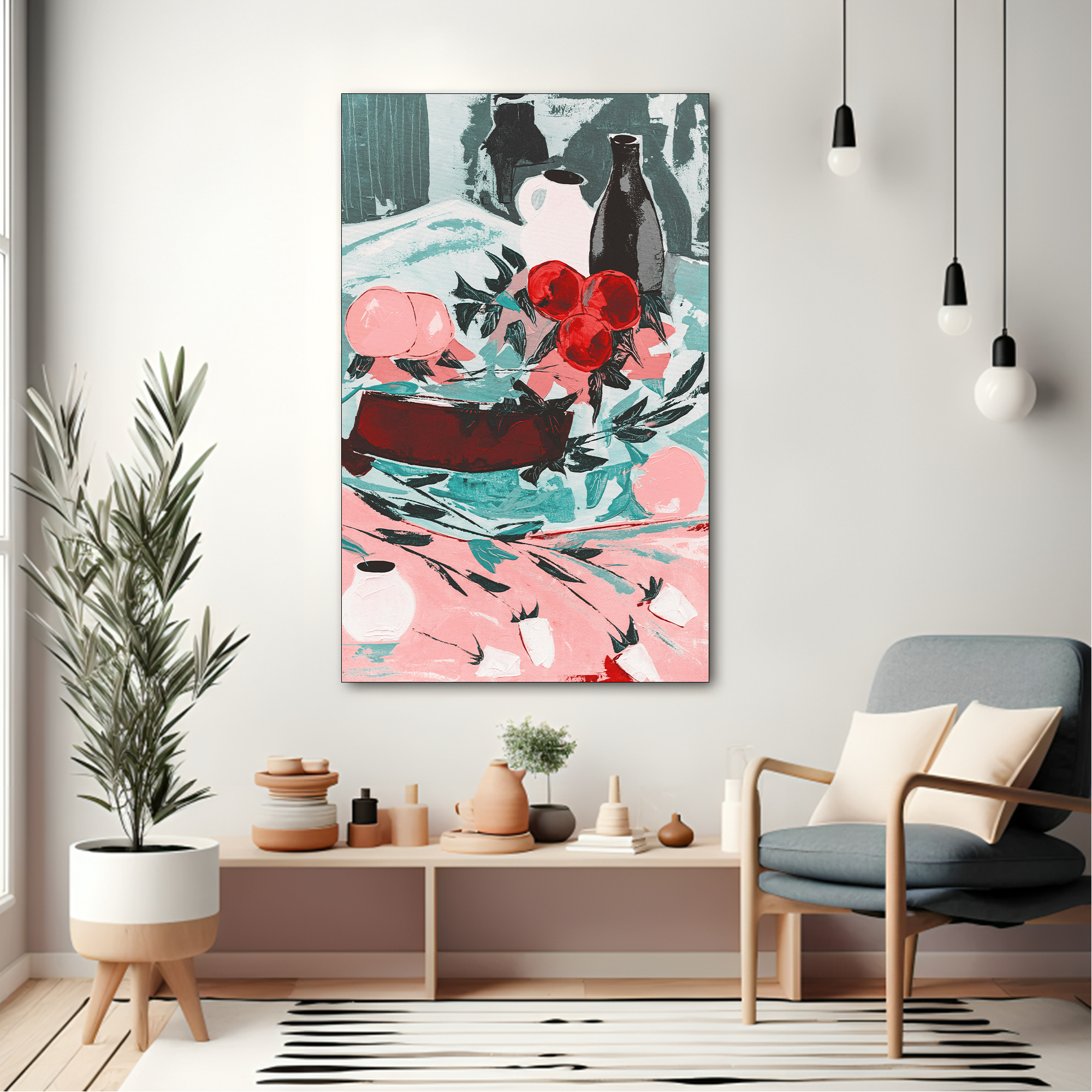 Lumartos, Vintage Canvas painting with frame Big Size Wall Art for living room,Bedroom,Drawing room,Hotels - Image 2