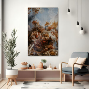 Ethereal | Palace of Versailles | Canvas painting with frame Big Size Wall Art for living room,Bedroom,Drawing room,Hotels
