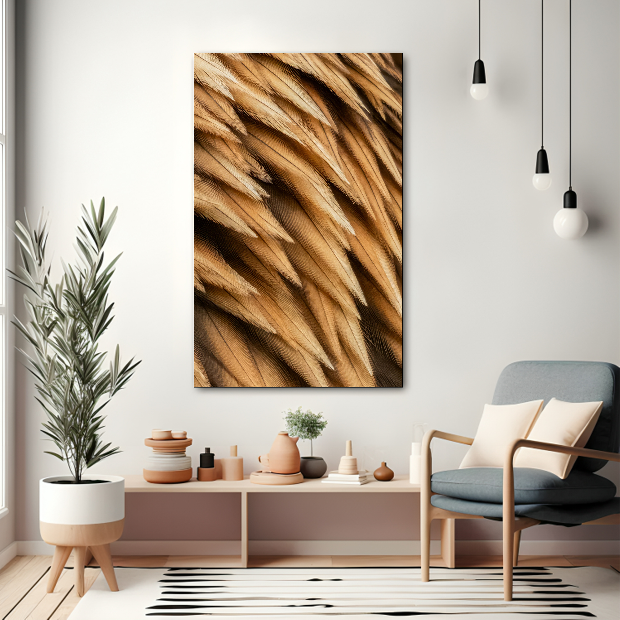 Beautiful abstract Canvas painting with frame Big Size Wall Art for living room,Bedroom,Drawing room,Hotels - Image 2