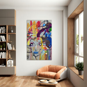 VERRE ART Canvas painting with frame Big Size Wall Art for living room,Bedroom,Drawing room,Hotels