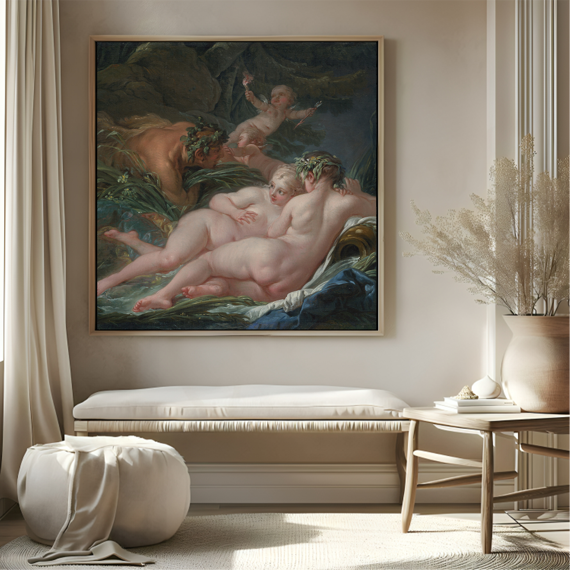 Modern Abstract with frame Big Size Wall Art for living room,Bedroom,Drawing room,Hotels - Image 2