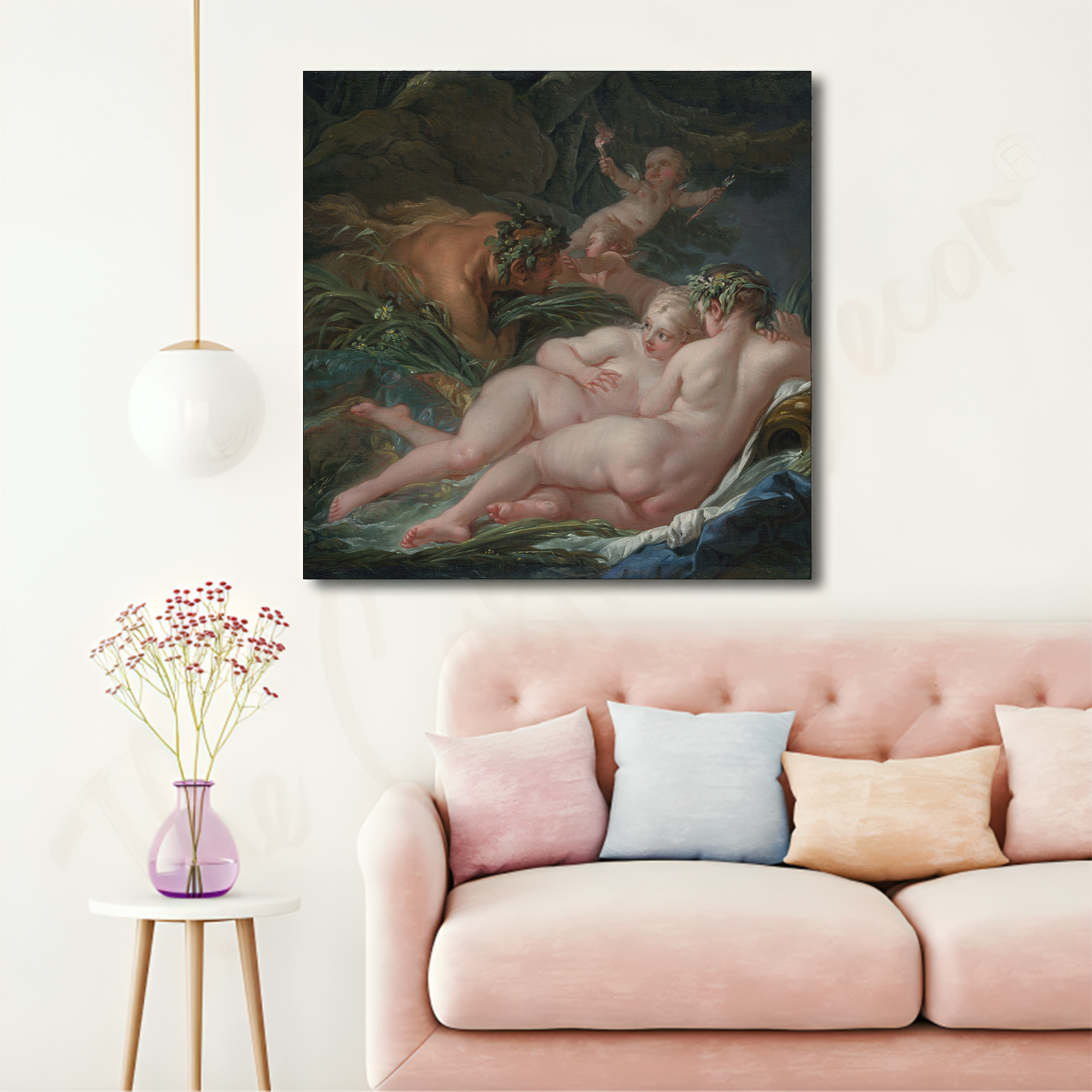 Modern Abstract with frame Big Size Wall Art for living room,Bedroom,Drawing room,Hotels - Image 4