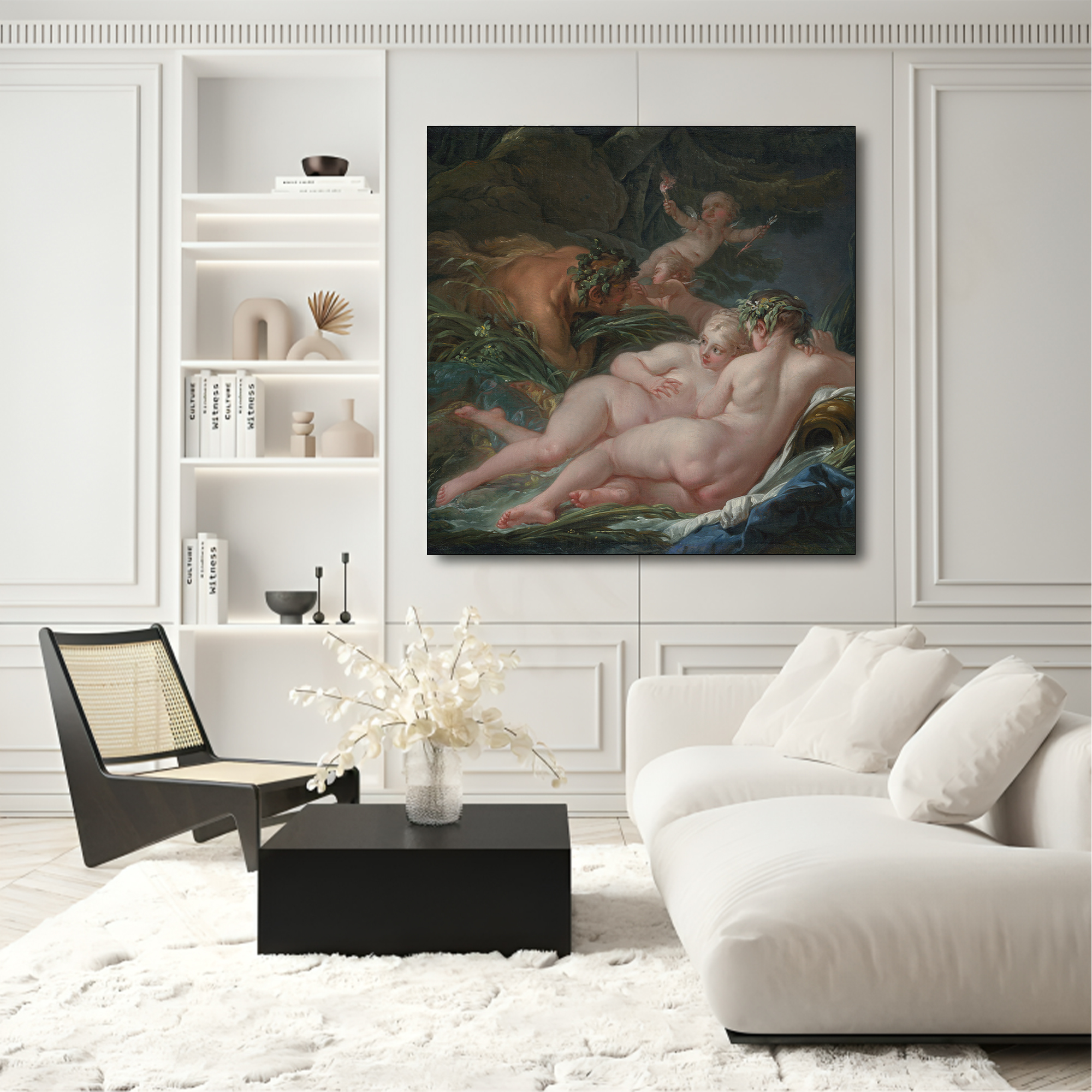 Modern Abstract with frame Big Size Wall Art for living room,Bedroom,Drawing room,Hotels