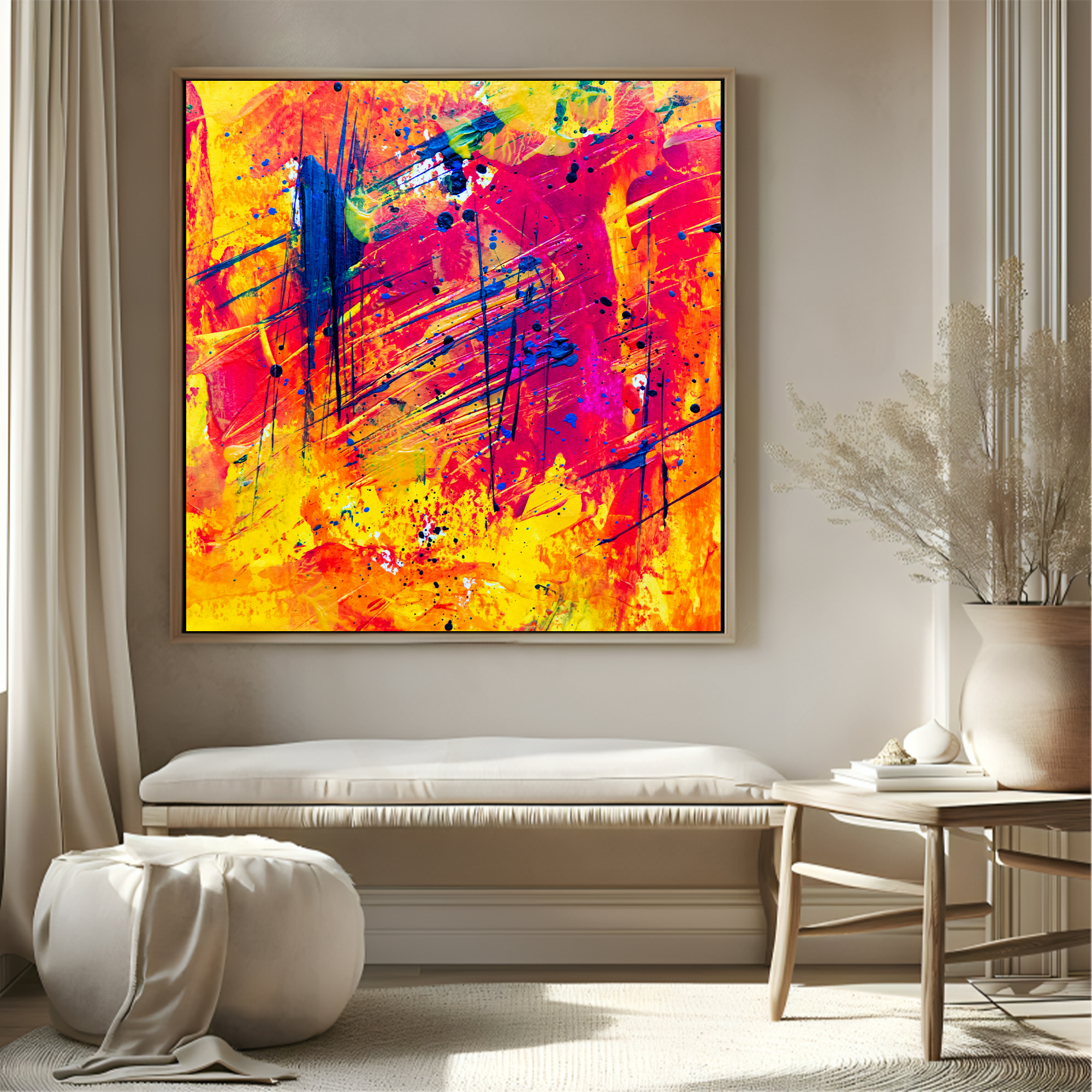 Texture Art snow with frame Big Size Wall Art for living room,Bedroom,Drawing room,Hotels - Image 2