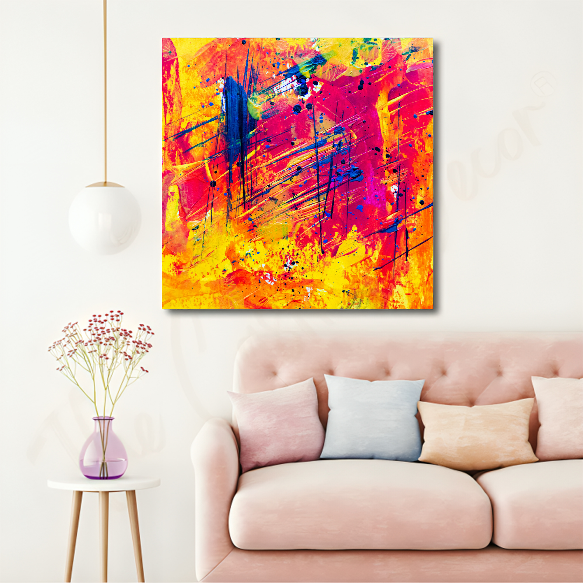 Texture Art snow with frame Big Size Wall Art for living room,Bedroom,Drawing room,Hotels - Image 4