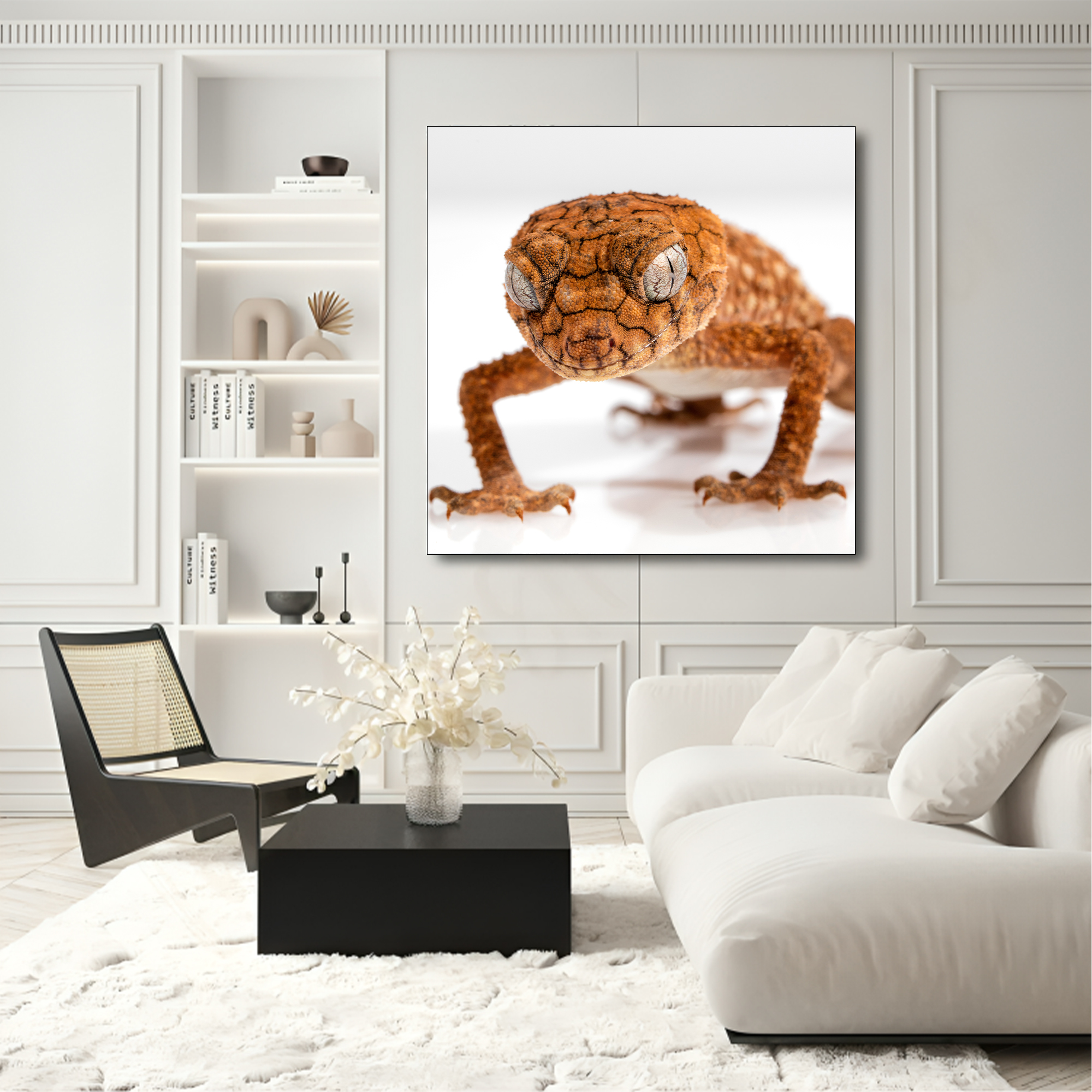 Lizard with frame Big Size Wall Art for living room,Bedroom,Drawing room,Hotels - Image 3