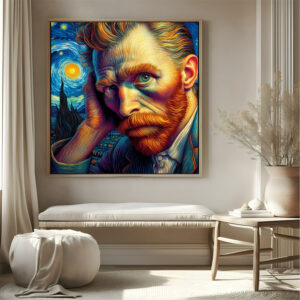 Man with frame Big Size Wall Art for living room,Bedroom,Drawing room,Hotels