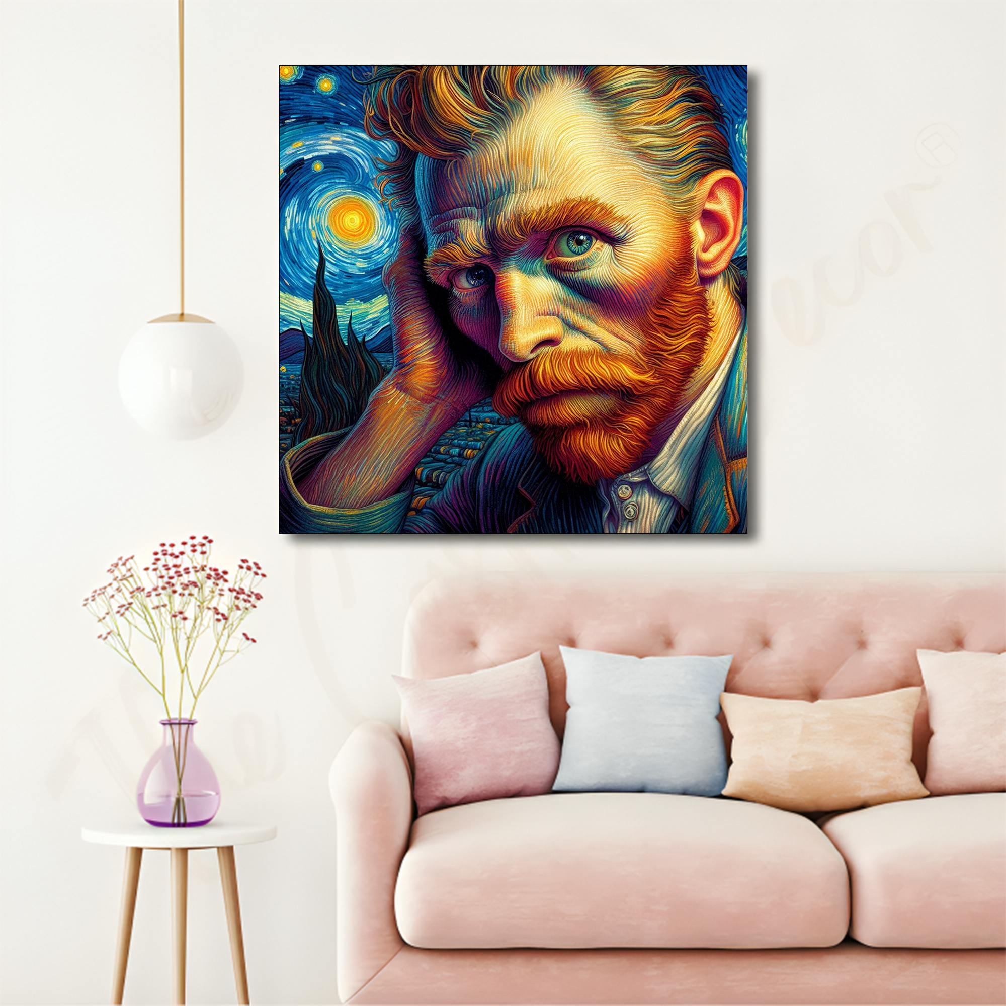 Man with frame Big Size Wall Art for living room,Bedroom,Drawing room,Hotels - Image 4
