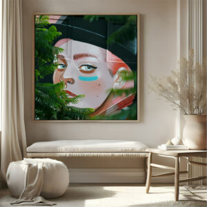 Boy with frame Big Size Wall Art for living room,Bedroom,Drawing room,Hotels