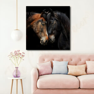 Horse Love with frame Big Size Wall Art for living room,Bedroom,Drawing room,Hotels